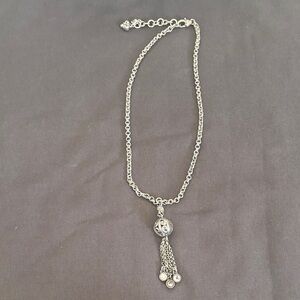 Brighton Silver Chain Necklace with Tassel